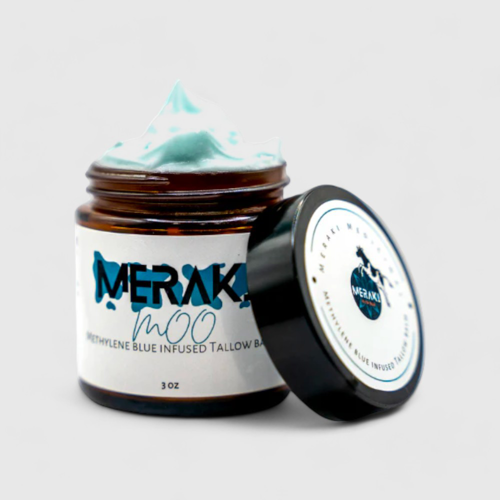 Meraki Moo Methylene Blue Infused Tallow Balm